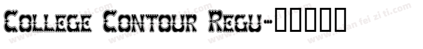 College Contour Regu字体转换